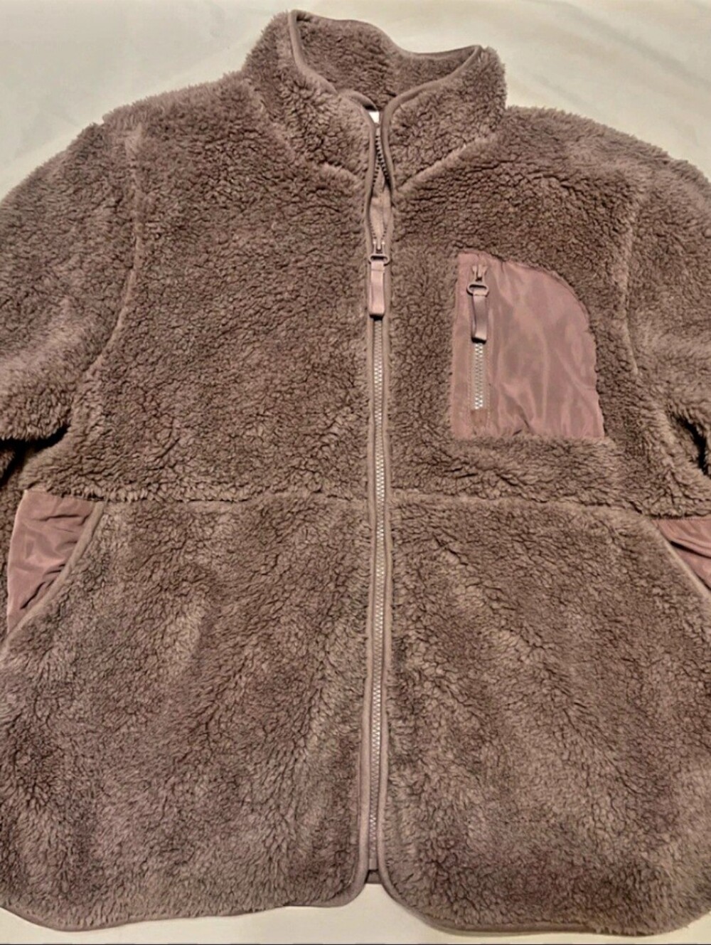 Maurices Women's Plush Soft Sherpa Jacket in Mauve Size XXL NWT